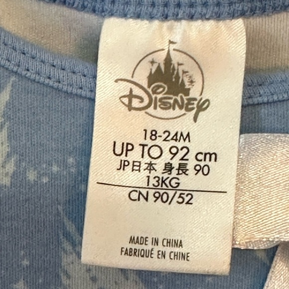 Disney Baby Cinderella One-Piece with Tulle Skirt and Bow Size 18-24 month - Picture 3 of 4